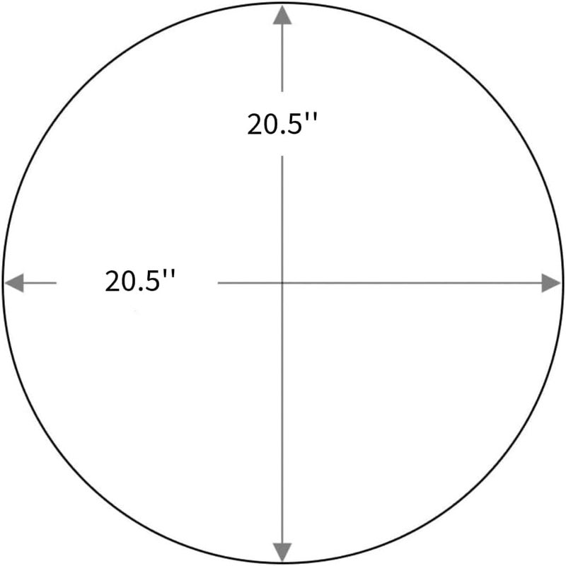 Wickerix 20.5" Round Glass Table Top - 1/4" Thick - Flat Polished Glass, Pelangi Coffee Table Replacement Glass - Image 3